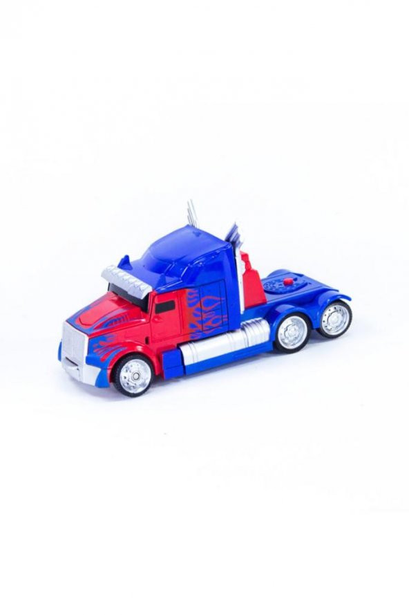 Tek Tuşla Robota Dönüşen Transformers Optimus Çek Bırak Araba - 7