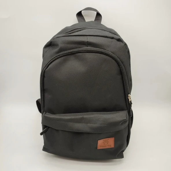 Modern Tasarımlı Siyah Renk Unisex Sırt Çantası - 12