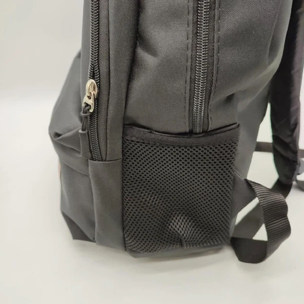 Modern Tasarımlı Siyah Renk Unisex Sırt Çantası - 10