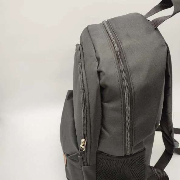 Modern Tasarımlı Siyah Renk Unisex Sırt Çantası - 11