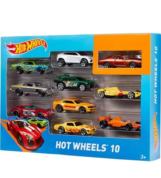 Hot Wheels 10'Lu Araba Seti - Lisanslı Orijinal Ürün - 2
