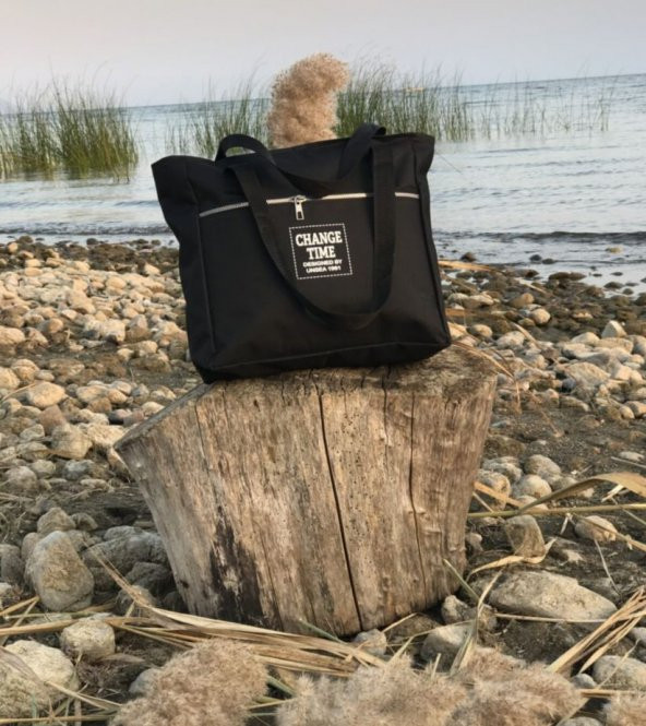 DZC KUZENLER AVM CHANGE TIME AĞZI FERMUARLI KOL VE OMUZ ÇANTA - Resim 3