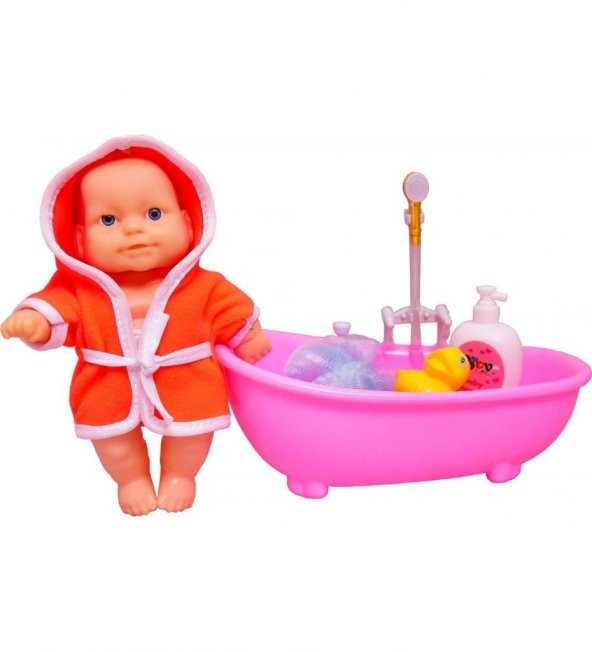 DZC KUZENLER AVM  Banyo Yapan Et Bebek Gerçek Su Devir Daimli Küvetli Bebek Fıskiyeli DEV KUTU - 2