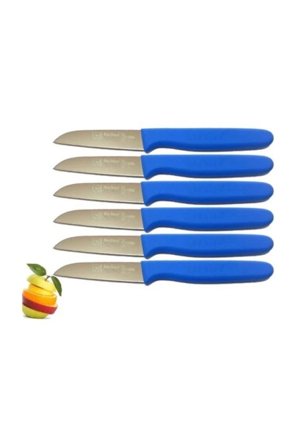 Sürbisa 61007 Mavi Meyve Bıçağı 6lı Set