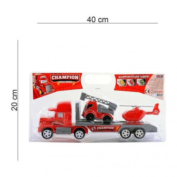 Nizam Oyuncak Itfaiye Aracı Taşıyıcı Şapkalı Tır - 2