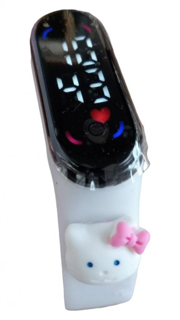 DZC KUZENLER AVM Hello Kitty Figürlü Led Dokunmatik Ekranlı Su Geçirmez Dijital Çocuk Ve Genç Kol Saati (AKILLI DEĞİLLER) - 3