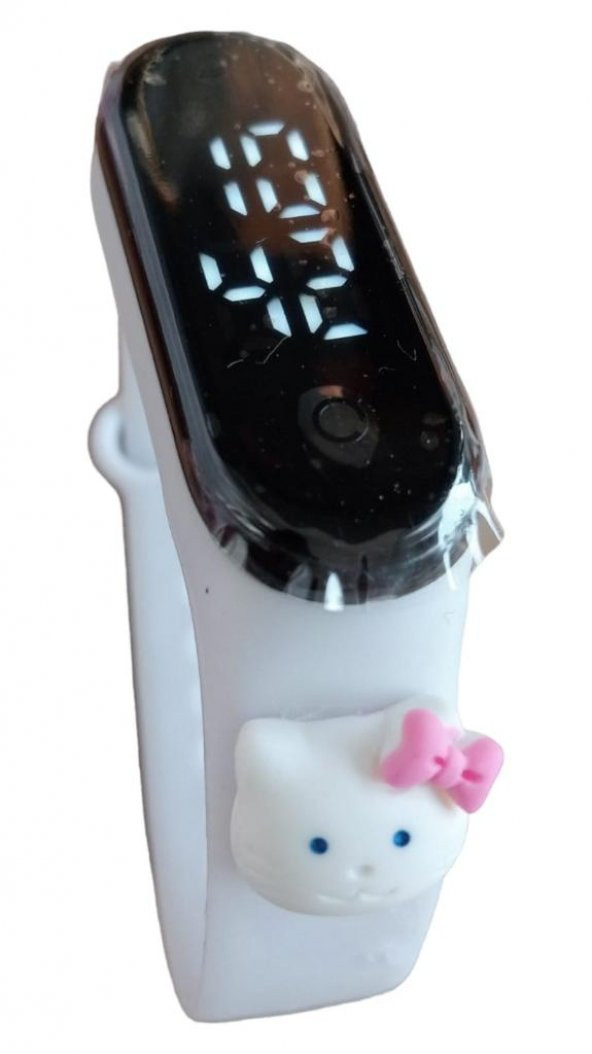 DZC KUZENLER AVM Hello Kitty Figürlü Led Dokunmatik Ekranlı Su Geçirmez Dijital Çocuk Ve Genç Kol Saati (AKILLI DEĞİLLER) - 4