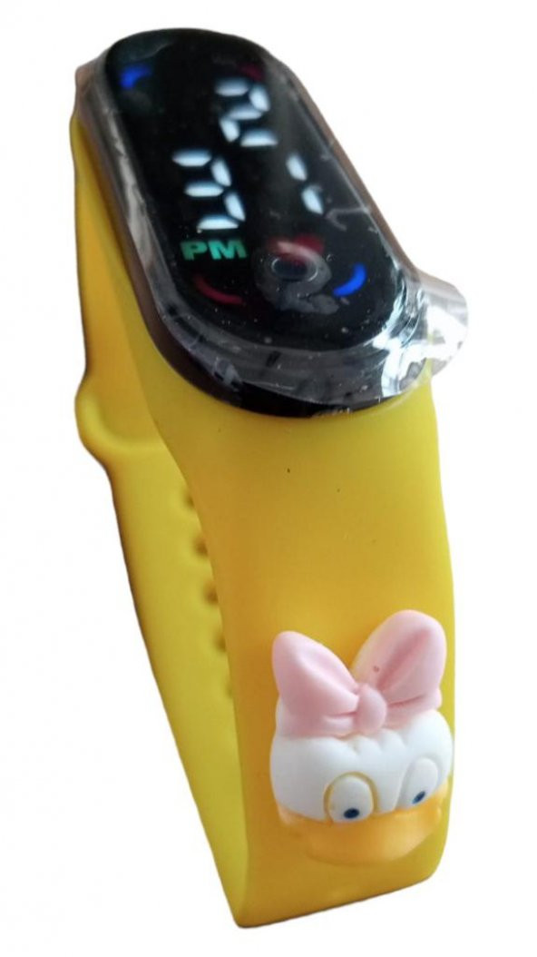 DZC KUZENLER AVM donald duck ördek Figürlü Led Dokunmatik Ekranlı Dijital Çocuk Ve Genç Kol Saati (AKILLI DEĞİLLER)