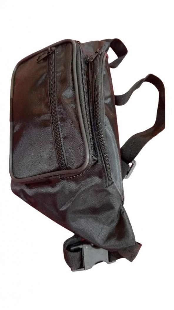 Siyah KALIN KUMAŞ Freebag Bel Çantası UNISEX omuz çapraz - 5