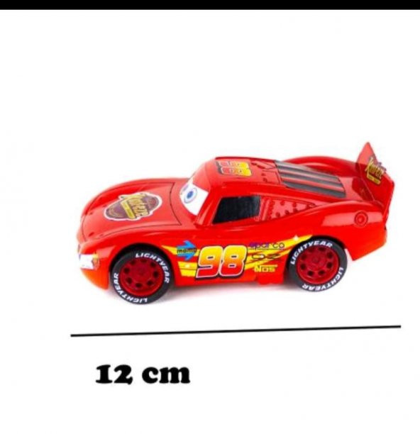Cars Şimşek Mcqueen Metal Çek Bırak Araba 12 Cm - 2