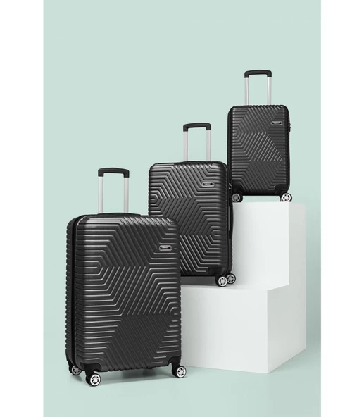 DZC KUZENLER AVM G&d Gedox Polo Suitcase Abs 3'lü Lüx Valiz Seyahat Seti - 9