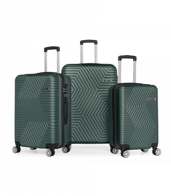 DZC KUZENLER AVM G&d Gedox Polo Suitcase Abs 3'lü Lüx Valiz Seyahat Seti