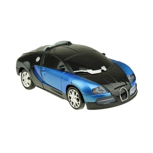 Transformers Robota Dönüşen PİLLİ araba Işıklı Sesli Bugatti 25 CM - Resim 2