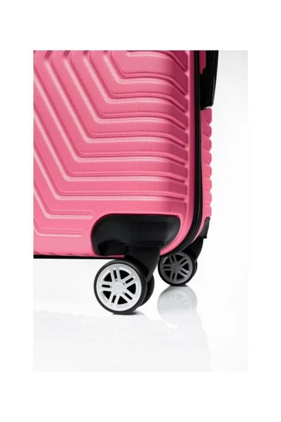 DZC KUZENLER AVM VALİZ Gedox G&d Polo Suitcase Abs Orta Boy Lüx Seyahat Valizi - Resim 3