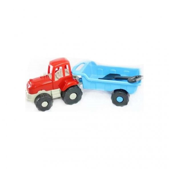 Römorklu Traktör Plastik Oyuncak 43 CM - 2
