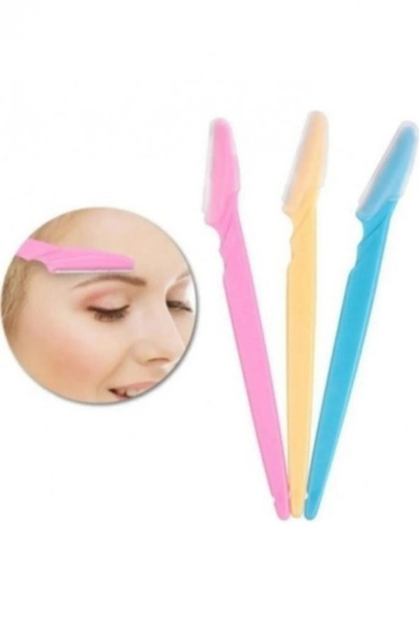 3 lü Yüz Jileti Ve Kaş Usturası Kadın Jileti Epilasyon bıyık alma tinkle - 3