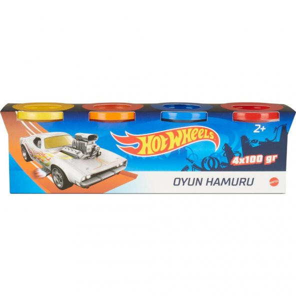 Oyun Hamuru 4lü Paket - (4 x 100 gr) HotWheels - 2