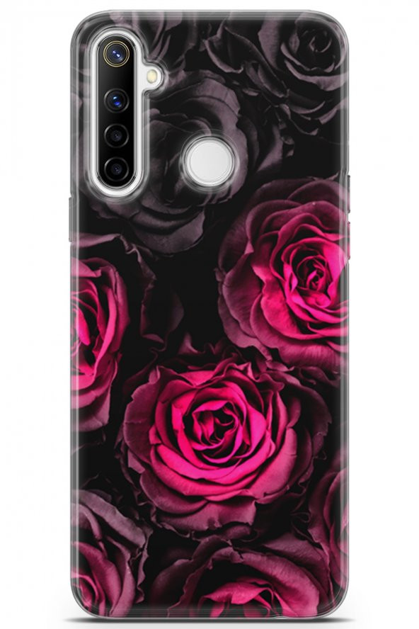 Realme 6i Uyumlu Kılıf Opus 10 Pastel Güller Full HD Kılıf Summer
