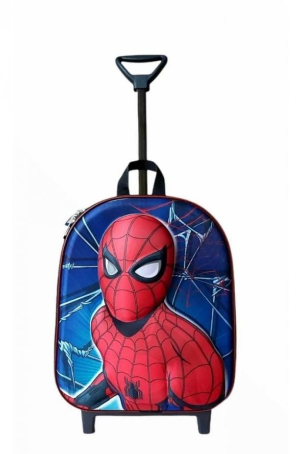 ÖRÜMCEK ADAM Anaokulu Kreş Çocuk Valiz Sırt Çantası Çekçekli SPİDERMAN TEKERLEKLİ - 2