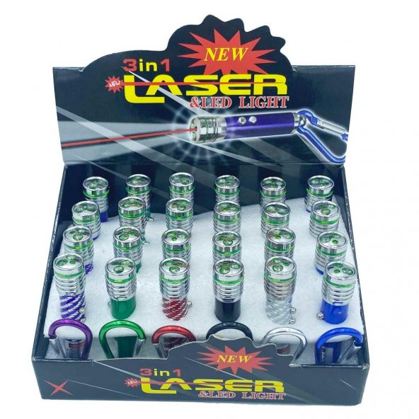 3 Fonksiyonlu Kırmızı Led Lazer – Beyaz Işıldak Anahtarlık KEDİ OYUNCAĞI - 2