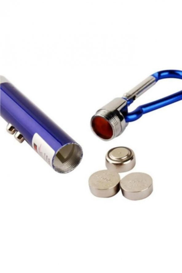 3 Fonksiyonlu Kırmızı Led Lazer – Beyaz Işıldak Anahtarlık KEDİ OYUNCAĞI - 7