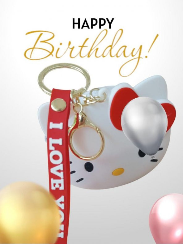 DZC KUZENLER AVM HELLO CITY PARA CÜZDANI ÇOCUK ÇANTA ANAHTARLIK LI fermuarlı SİLİKON BEYAZ - Resim 3