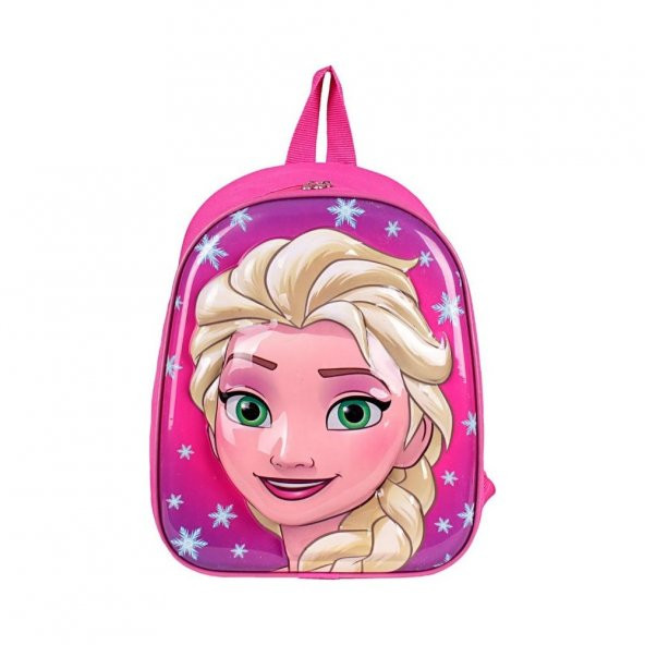 kreş & Anaokulu Çocuk Sırt Çantası ELSA ANNA Karakter 3-6 Yaş 5d Kabartmalı Kumaş Okul Çantası 30CM (TEK) - 1