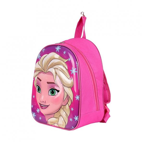 kreş & Anaokulu Çocuk Sırt Çantası ELSA ANNA Karakter 3-6 Yaş 5d Kabartmalı Kumaş Okul Çantası 30CM (TEK) - 2