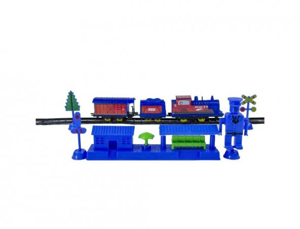 DZC KUZENLER AVM 26 PCS TREN VE DEMİR YOLU OYUNCAK PİLLİ TRAMVAY - 2