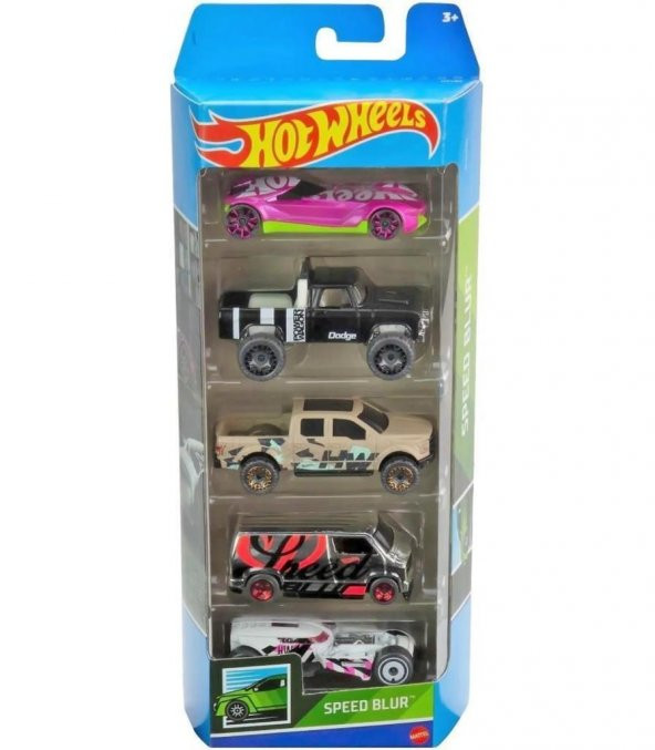 HOT WHEELS 5'li Araba Seti metal Hw Glow Wheels Lisanslı hot wheels