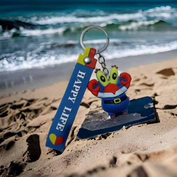 DZC KUZENLER AVM YENGEÇ Karikatür Anime Figür PVC Bebek Anahtarlık Çanta Anahtarlık Süsü - 3