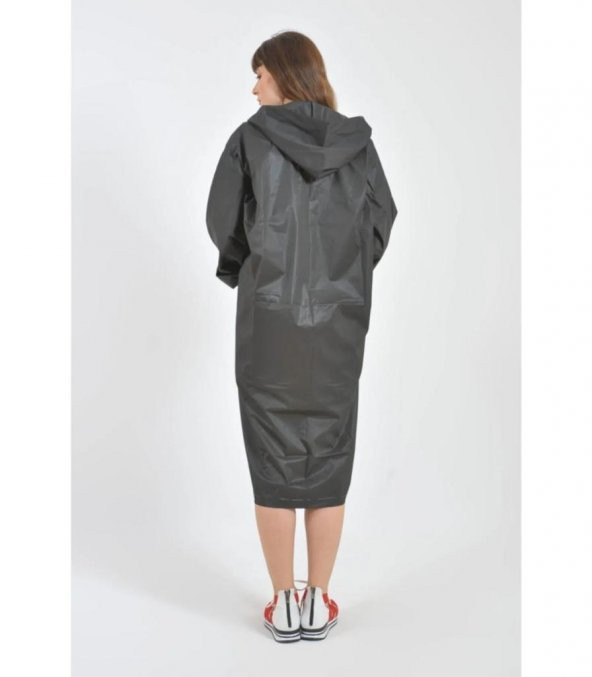 DZC KUZENLER AVM Kadın Erkek Yağmurluk Kapüşonlu Çıtçıtlı Eva Yağmurluk RÜZGARLIK - 4