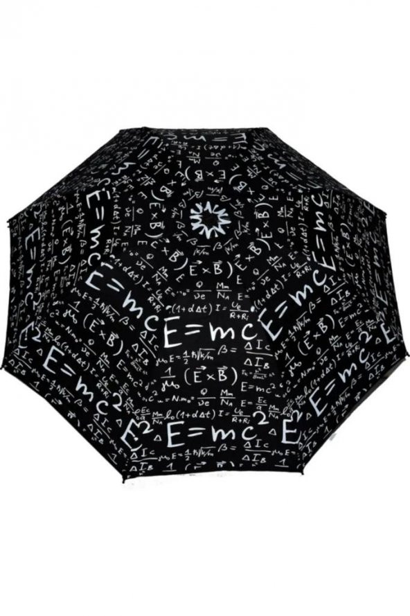 Marlux Rüzgara dayanıklı fiber gövdeli kadın şemsiye matematik desen - 2