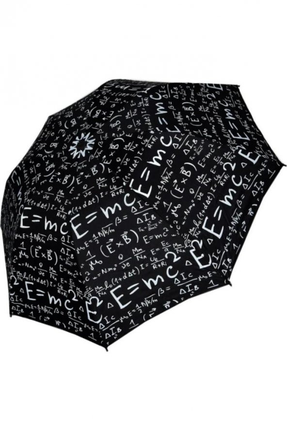Marlux Rüzgara dayanıklı fiber gövdeli kadın şemsiye matematik desen - 3