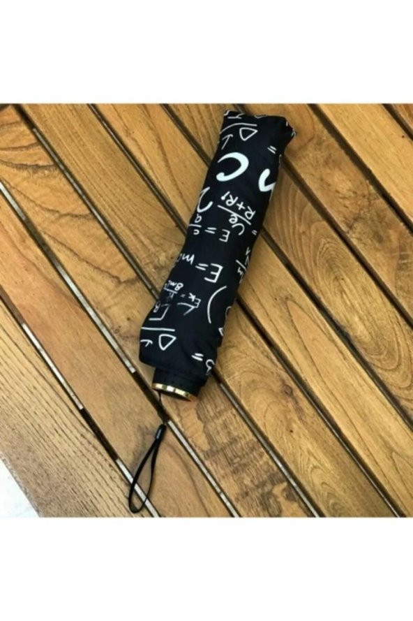 Marlux Rüzgara dayanıklı fiber gövdeli kadın şemsiye matematik desen - 5