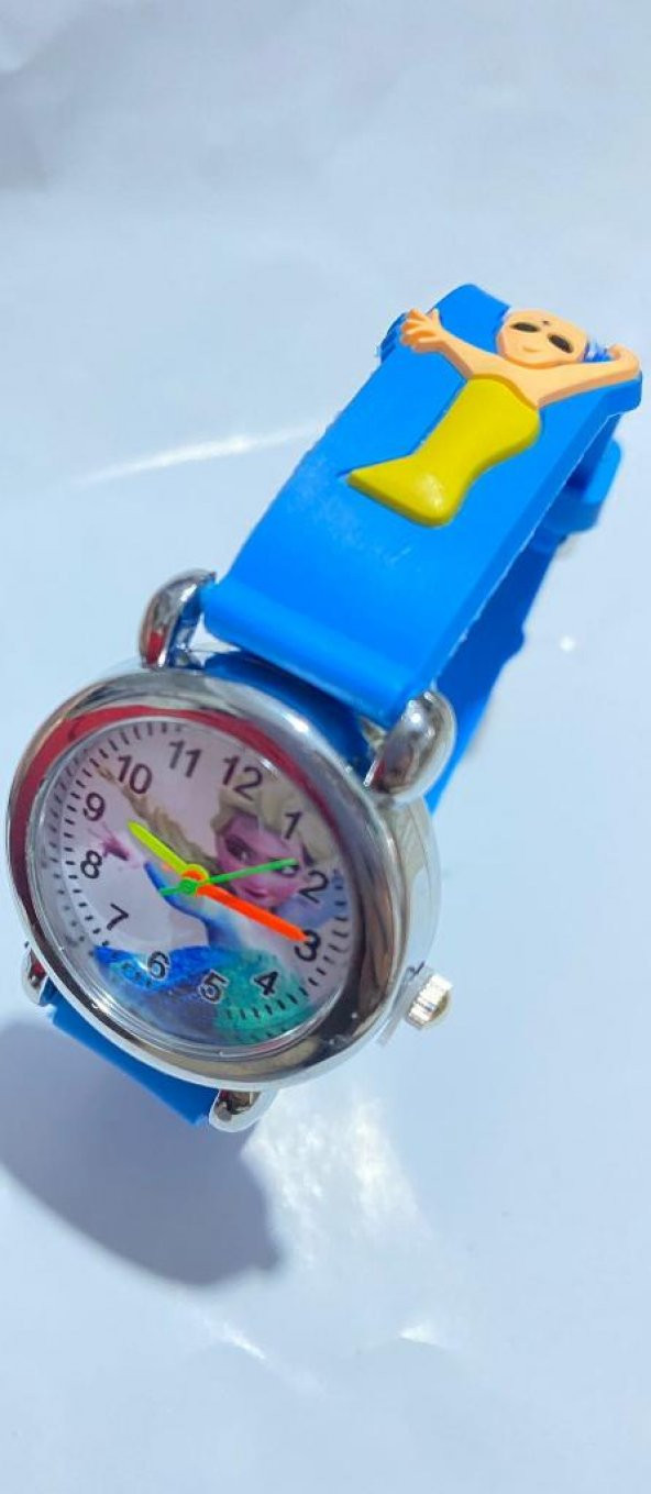 DZC KUZENLER AVM FROZEN ÇOCUK KOL SAATİ KABARTMALI FİGÜRLÜ SAAT - 4