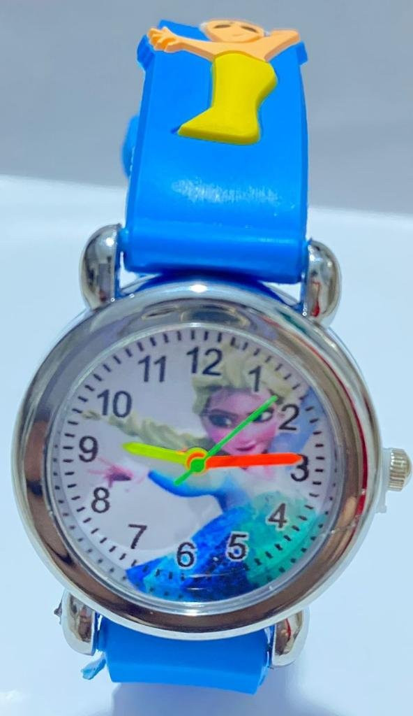 DZC KUZENLER AVM FROZEN ÇOCUK KOL SAATİ KABARTMALI FİGÜRLÜ SAAT - 5