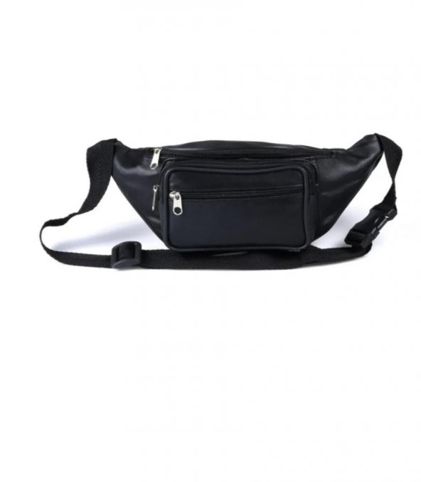 Siyah  Deri Freebag Bel Çantası - 2