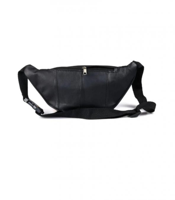 Siyah  Deri Freebag Bel Çantası - 3