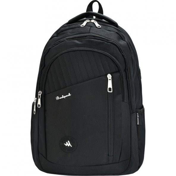 DZC KUZRNLER AVM SİYAH OKUL SIRT ÇANTASI DAYANIKLI ÇOK GÖZLÜ GÜNLÜK SPOR UNISEX ürün görseli