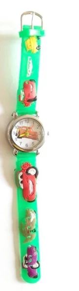 DZC KUZENLER AVM Cars-arabalar Figürlü, 3d Kabartmalı, Silikon Kayışlı Çocuk Kol Saati - 12