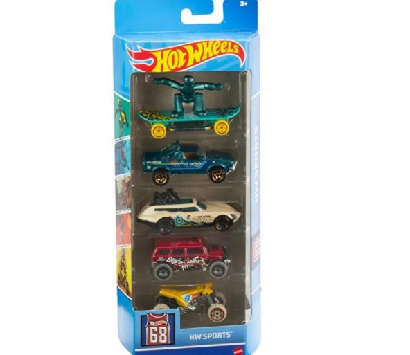 DZC KUZENLER AVM HOTWHEELS 5 Lİ METAL ARABALAR DEMİR ERKEK OYUNCAK ARAÇ SET