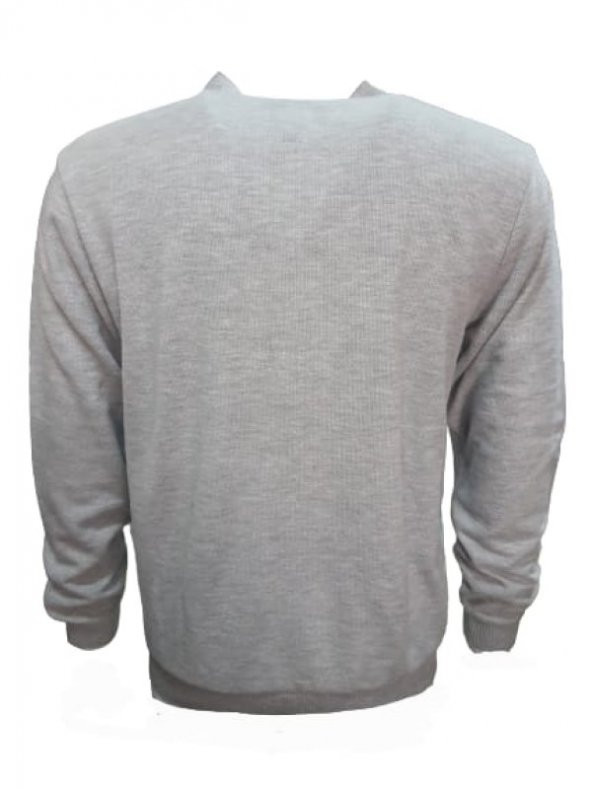 Mcl 14278 Erkek Basic Önü Düğmeli Hırka - Gri - 2