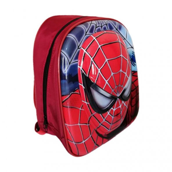 kreş & Anaokulu Çocuk Sırt Çantası ÖRÜMCEK SPDERMAN Karakter 3-6 Yaş 5d Kabartmalı Kumaş Okul Çantası 30CM - 4