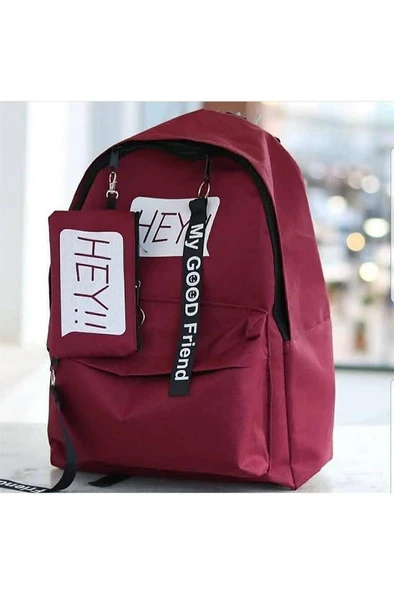 DZC KUZENLER AVM Unisex Hugbag Sırt Çantası Spor Okul Outdoor Laptop Çanta HEY CÜZDANLI - 5