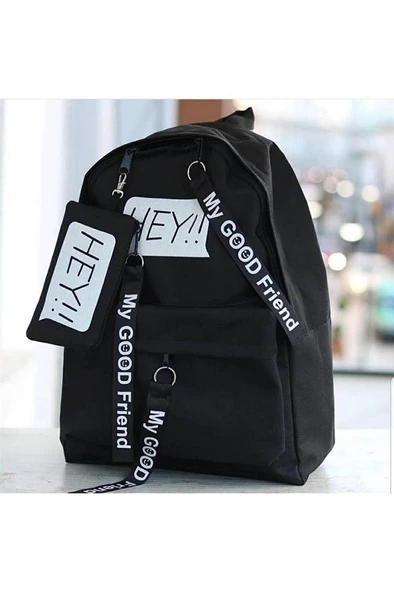 DZC KUZENLER AVM Unisex Hugbag Sırt Çantası Spor Okul Outdoor Laptop Çanta HEY CÜZDANLI - 3