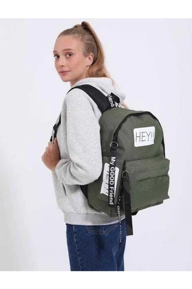 DZC KUZENLER AVM Unisex Hugbag Sırt Çantası Spor Okul Outdoor Laptop Çanta HEY CÜZDANLI - 9