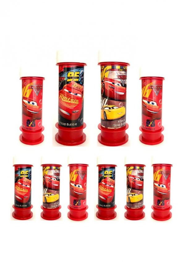 DZC KUZENLER AVM 9 LU CARS ÜFLEMELİ KÖPÜK BALON AKTİVİTE HEDİYELİK OYUNCAKArabalar Temalı Cars Şimşek Mcqueen - 2