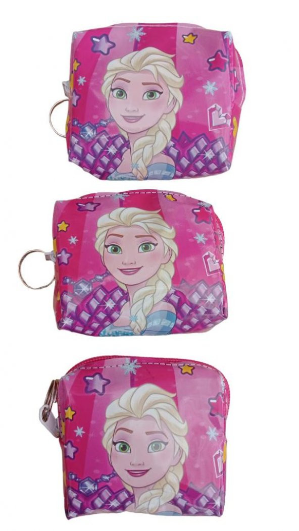 DZC KUZENLER AVM ELSA ANNA FROZEN BOZUK PARA CÜZDANI 3 LÜ SET KIZ ÇOCUK