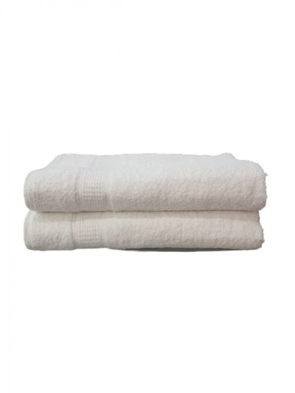 Berrak 00215 Dray 2li Banyo Havlusu Seti 90*145 Cm St00116 - Beyaz - 2